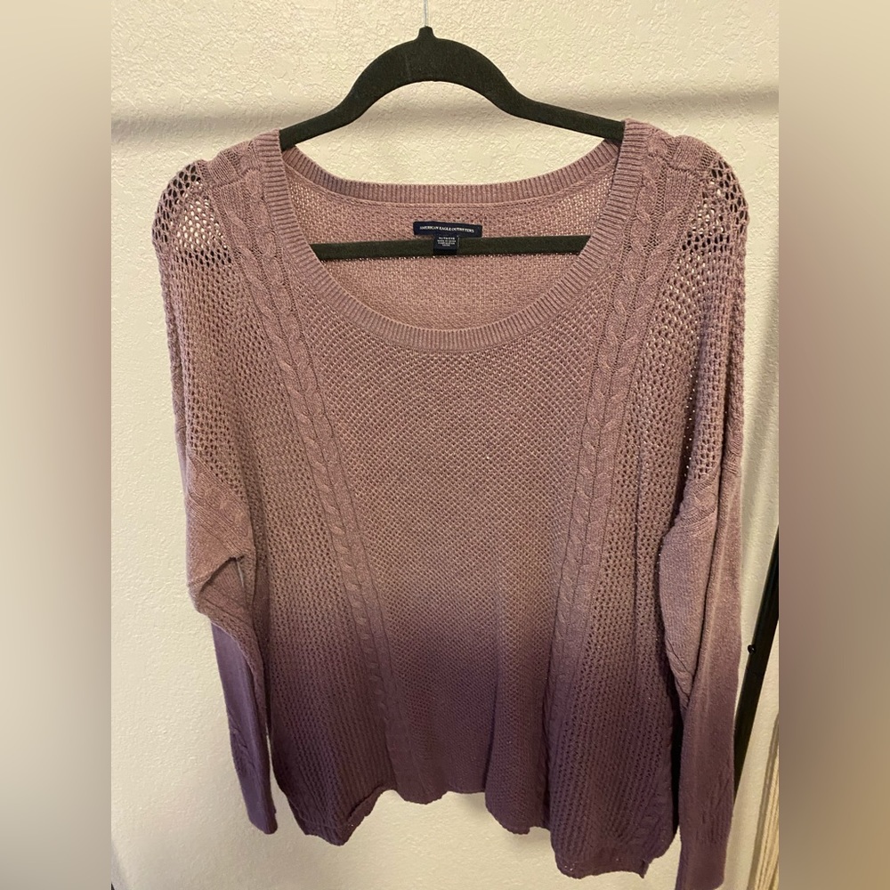NWOT American eagle purple sweater size XL condition like new